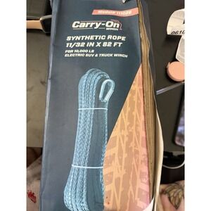 Carry-On Winch 111028 Synthetic Rope 11/32 in x 82 ft - 10,000 lb SUV/Truck